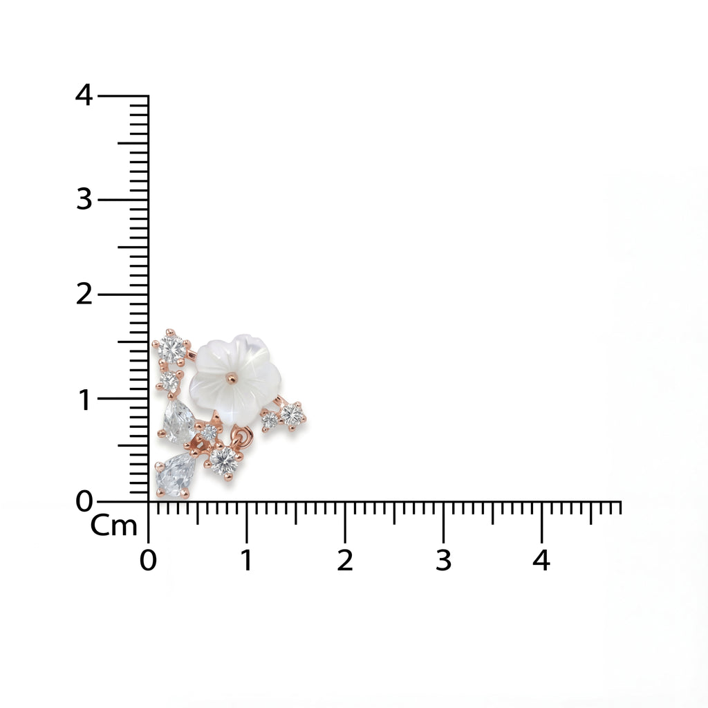 Luminious Flower Studded Earrings