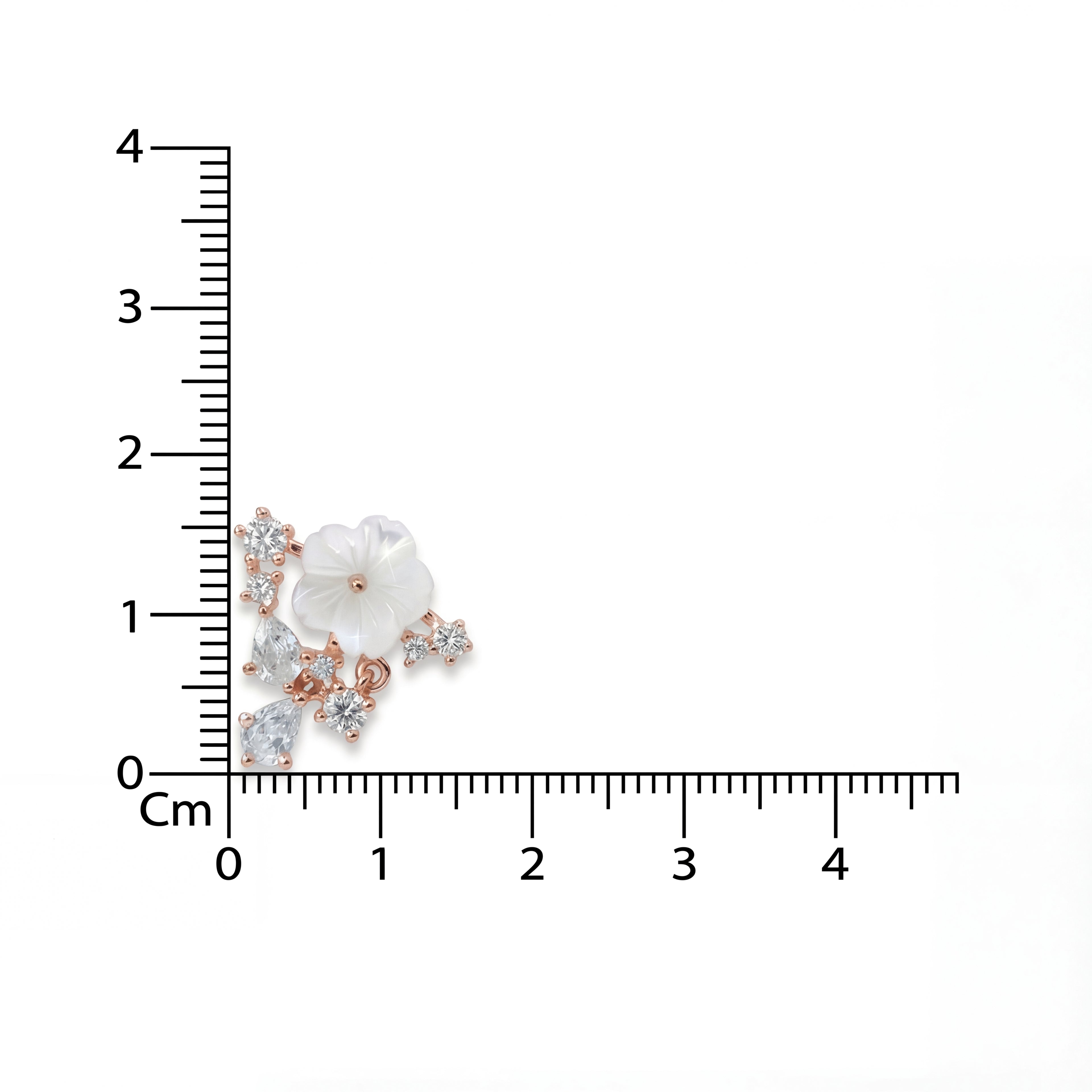 Luminious Flower Studded Earrings