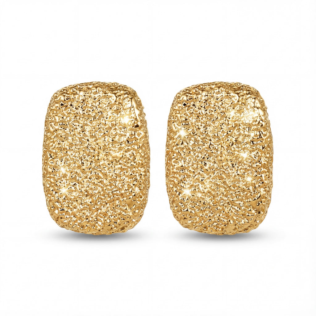 Korean Gilded Rectangular Studs : YUFSER261