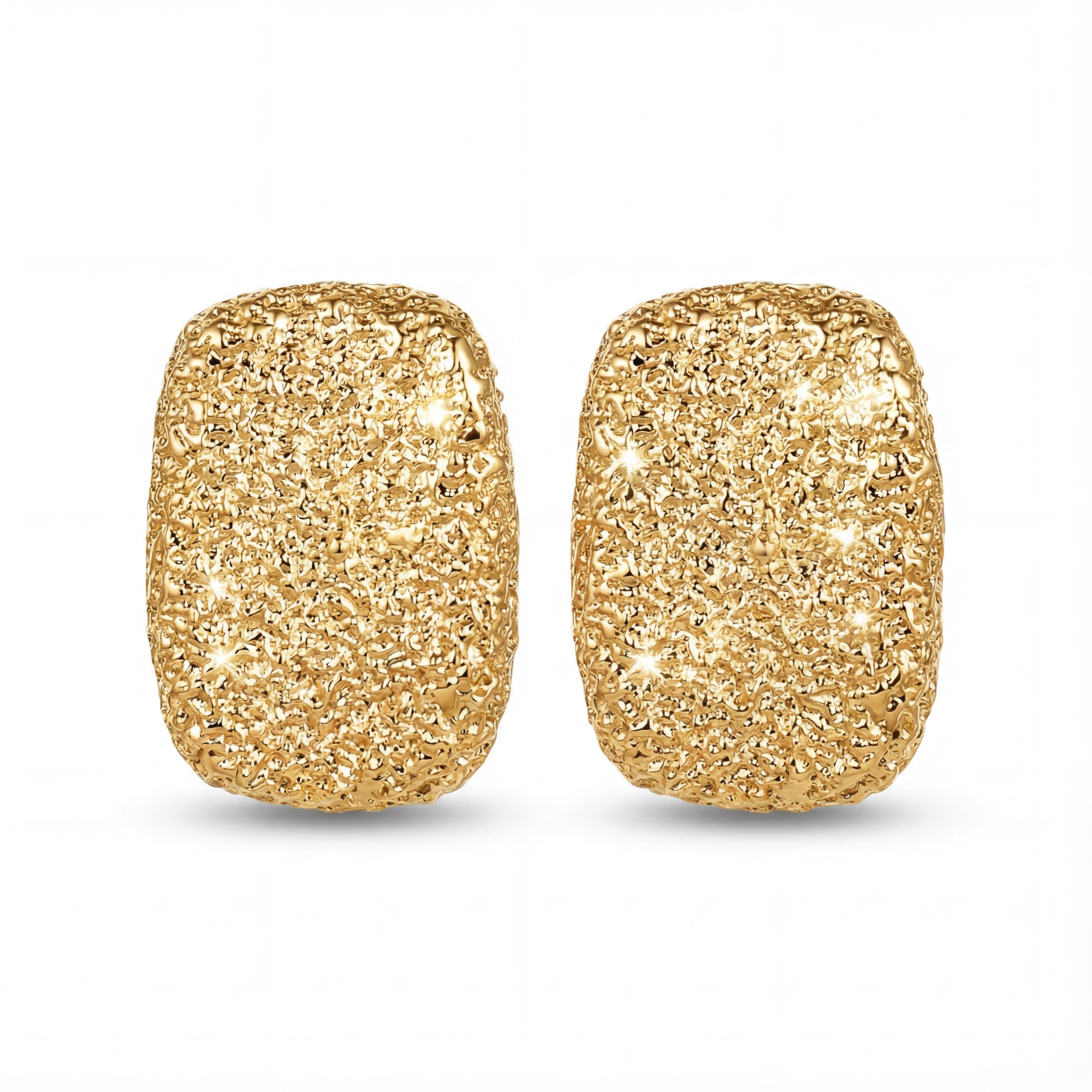 Korean Gilded Rectangular Studs : YUFSER261