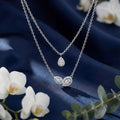Korean Layered Teardrop & Marquise Petal Necklace : YUFSNL231