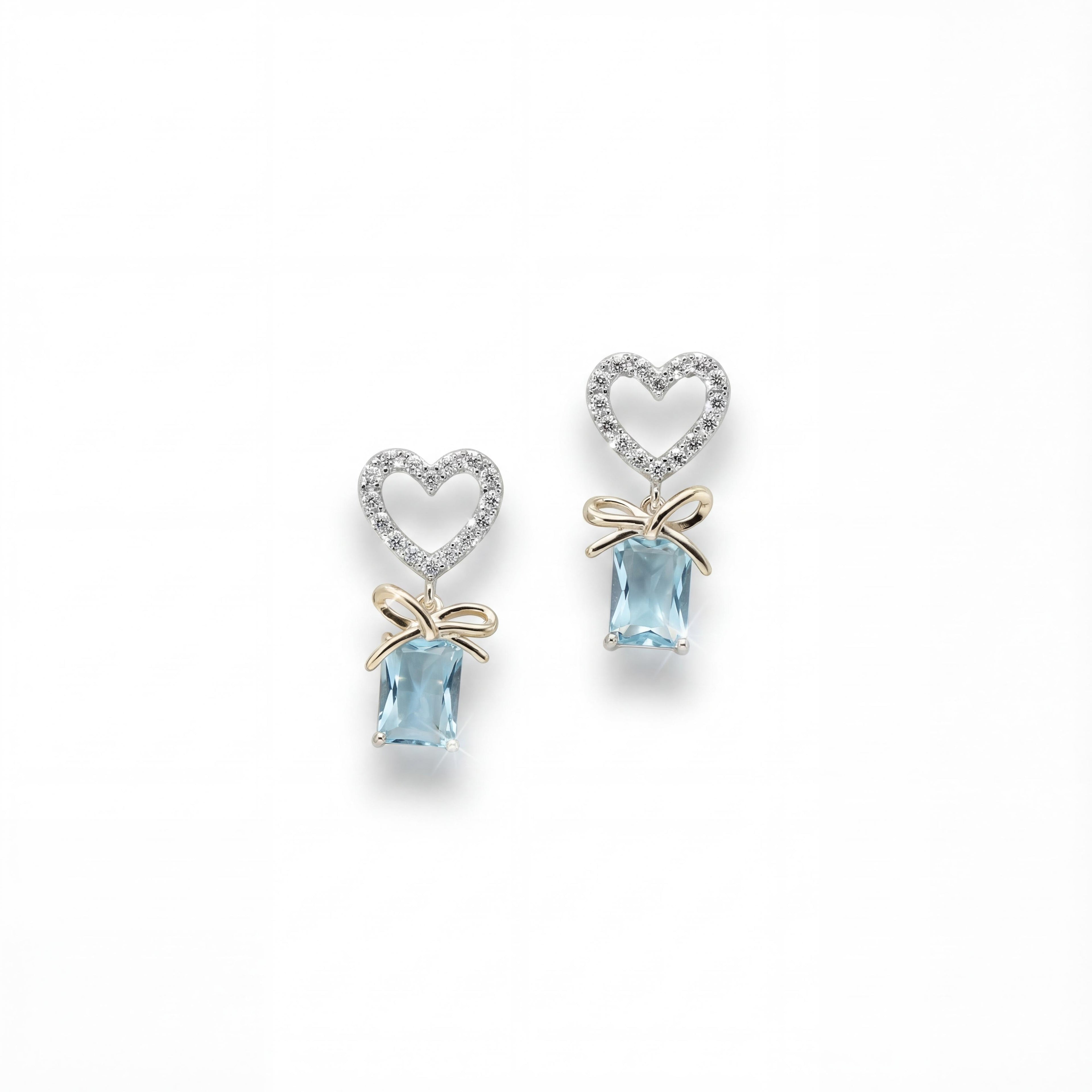 Korean Cinderella Bow Drops : YUFSER243