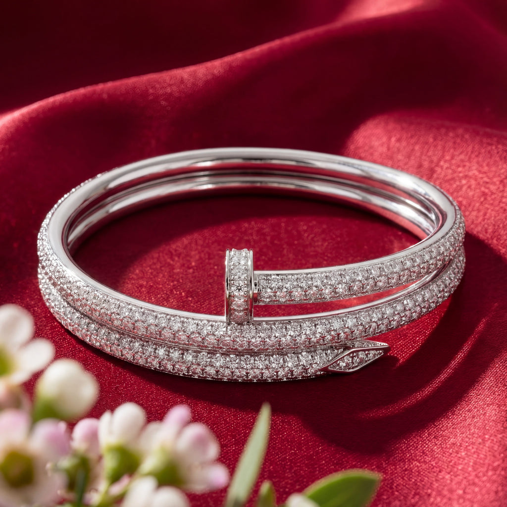 Korean Juste Un Clou Double-Wrap Diamond Bracelet : YUFSBR207