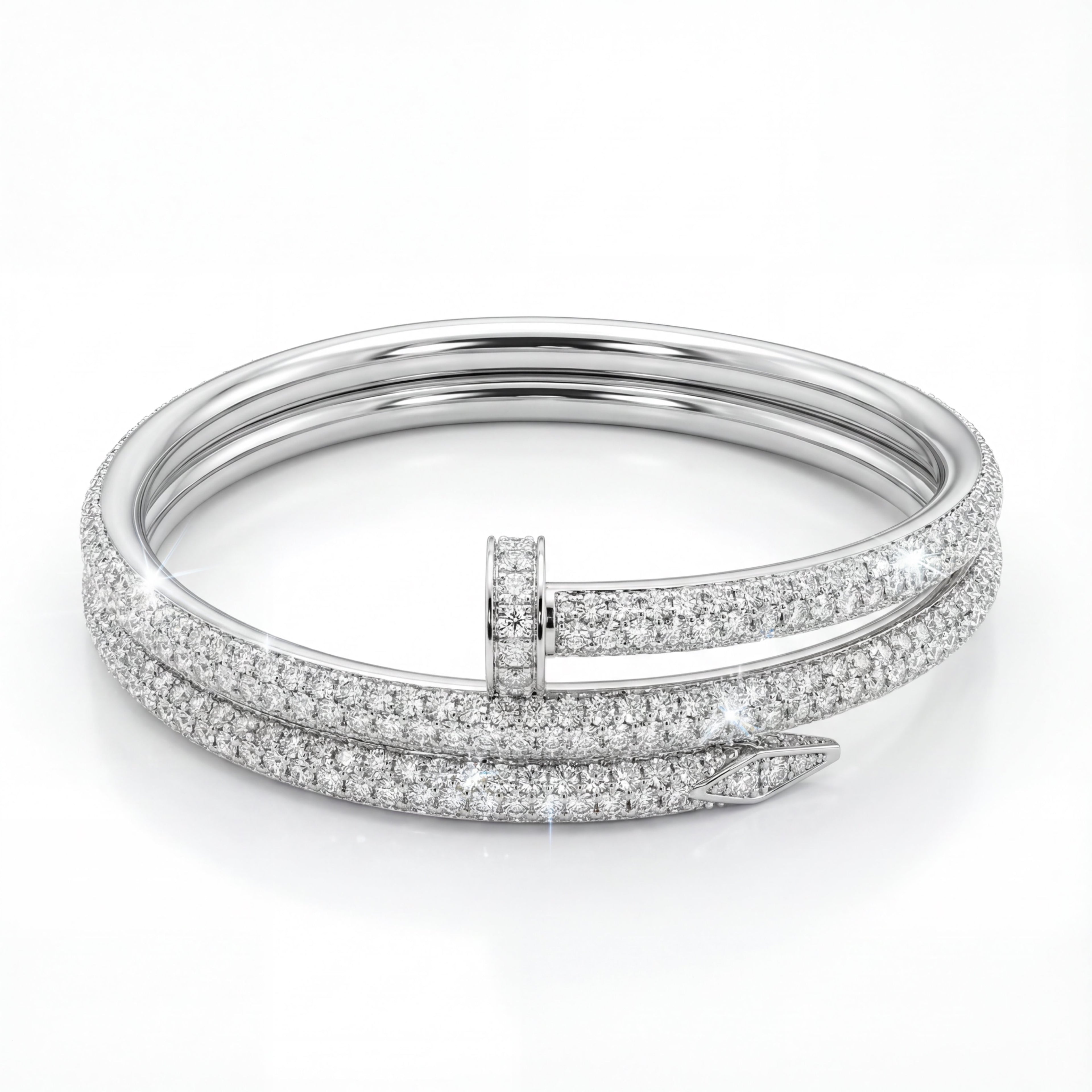 Korean Juste Un Clou Double-Wrap Diamond Bracelet : YUFSBR207