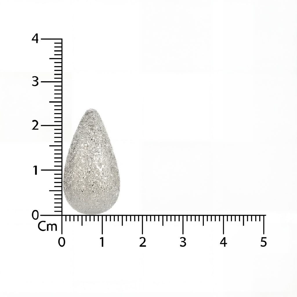 Korean Frost Teardrop Stud Earrings