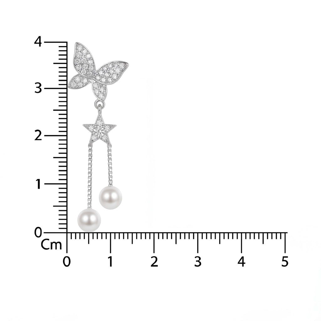 Korean Starlight Flight Clip On Earrings : YUFSER324