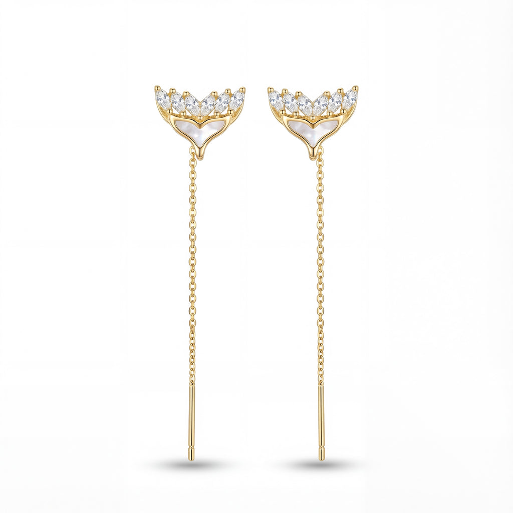 Mermaid Tail Threader Earrings : YUFSER323