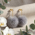 Korean Cloud Drop Earrings : YUFSER338