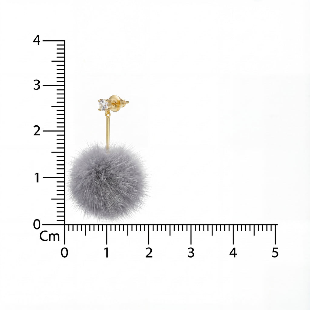 Korean Cloud Drop Earrings : YUFSER338
