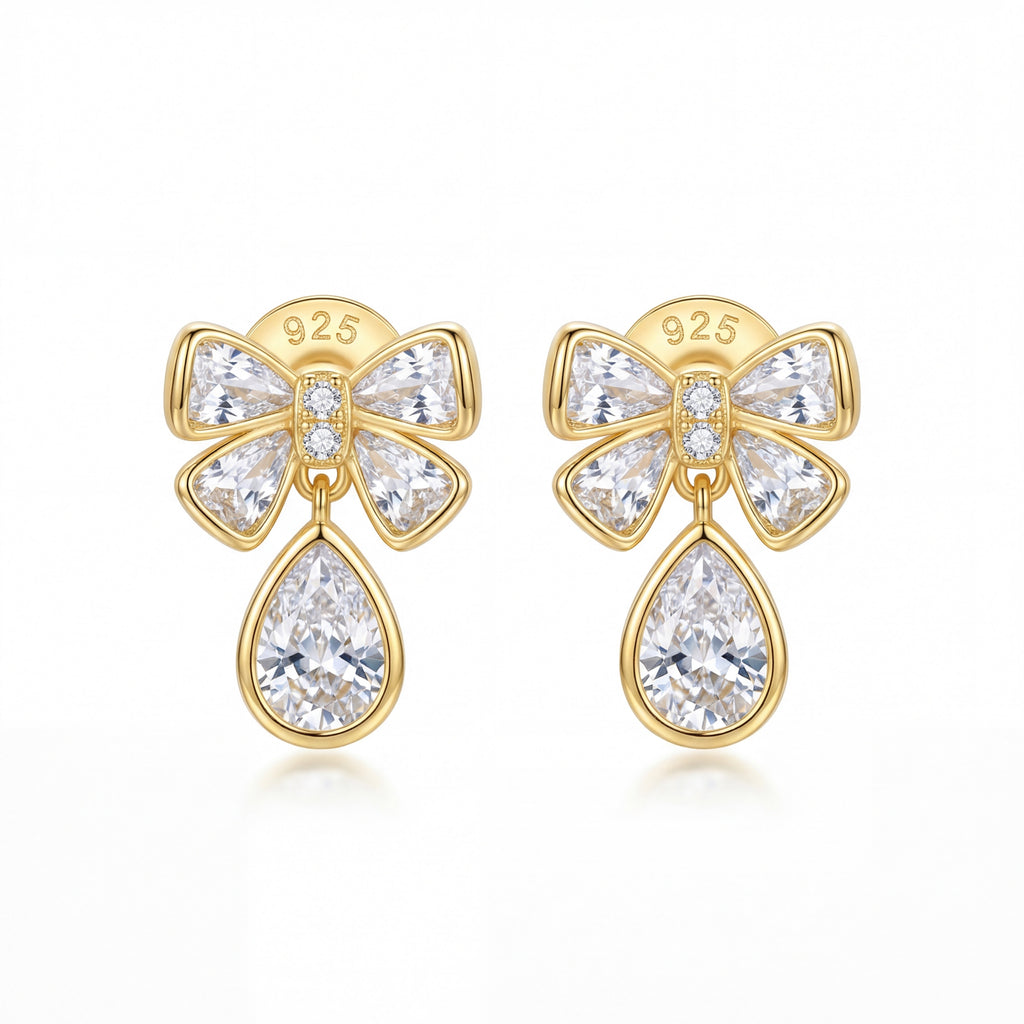 Korean Heirloom Ribbon Crystal Drops : YUFSER358