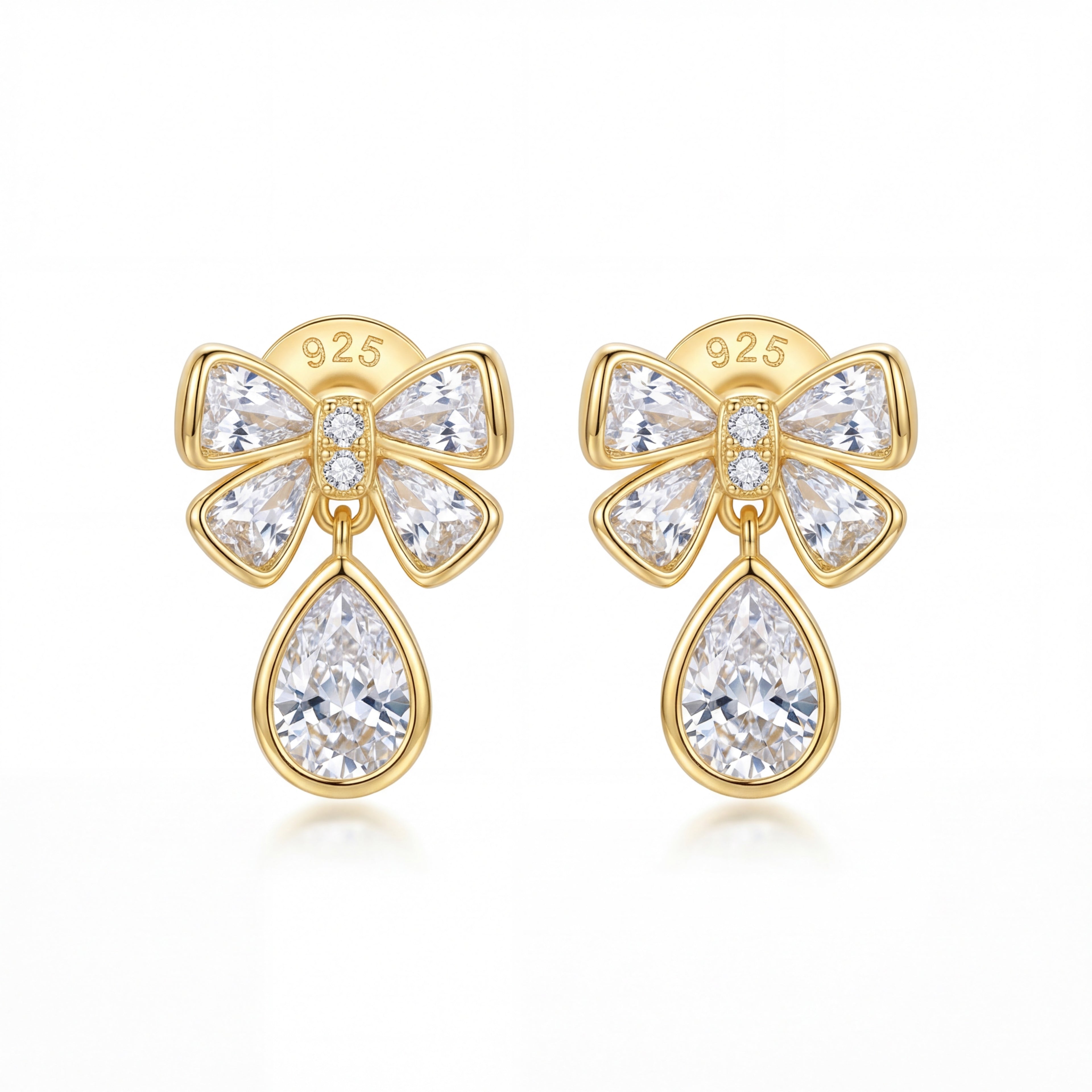 Korean Heirloom Ribbon Crystal Drops : YUFSER358