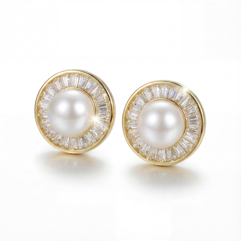 Korean Radiant Halo Pearl Buttons : YUFSER360