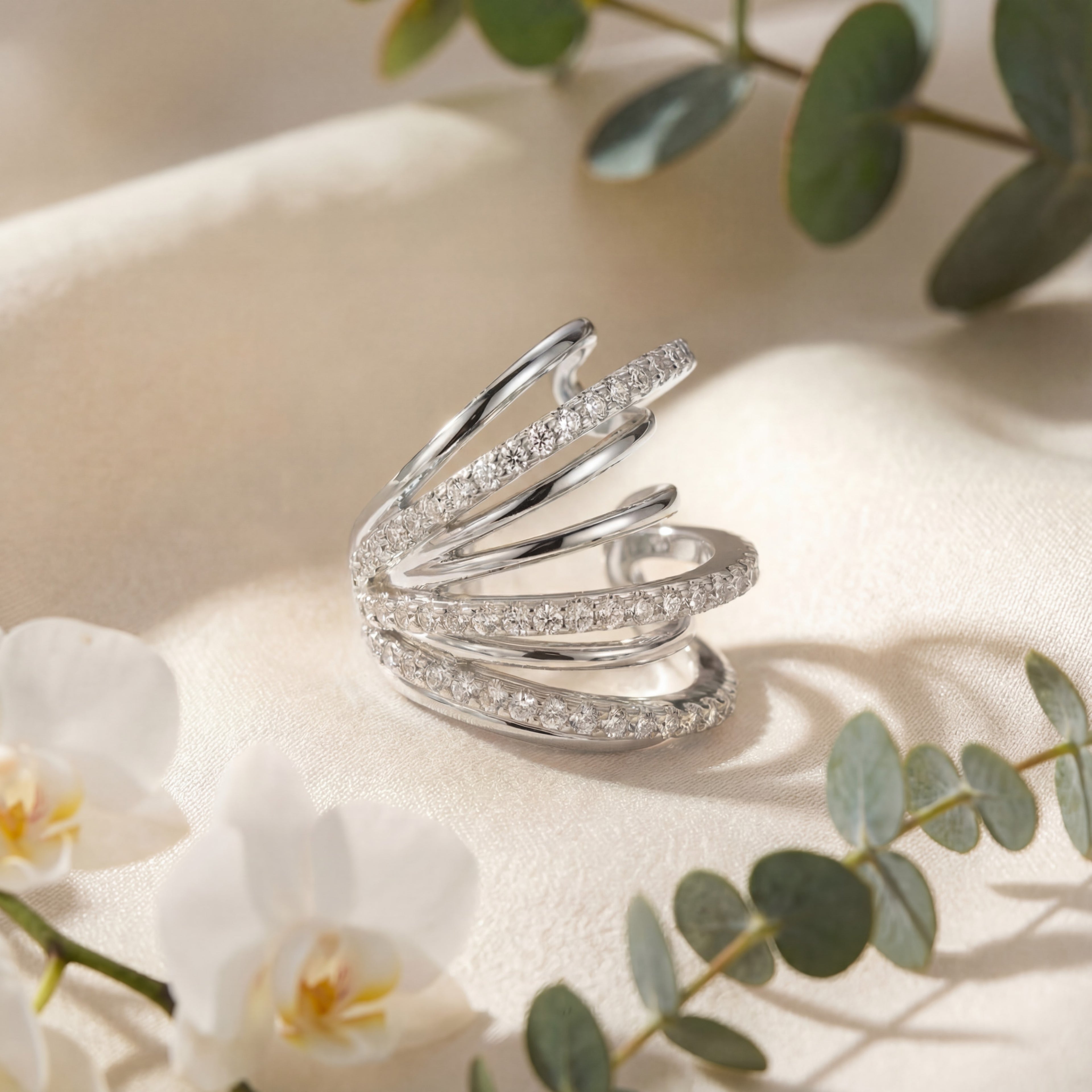 Korean Quintet Multi-Layer Ear Cuff : YUFSER016-SL