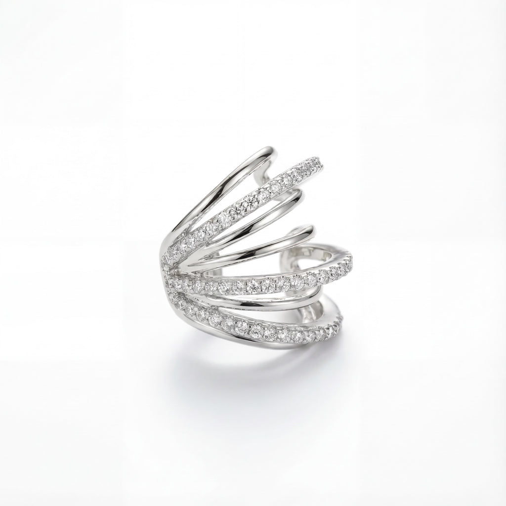 Korean Quintet Multi-Layer Ear Cuff : YUFSER016-SL