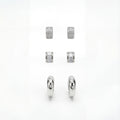 Korean Modern Brilliance Earring Set : YUFSER020-SL