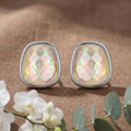 Korean Iridescent Dream Opal-Style Studs : YUFSER344