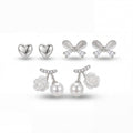 Korean Botanical Romance Earring Set : YUFSER021-SL
