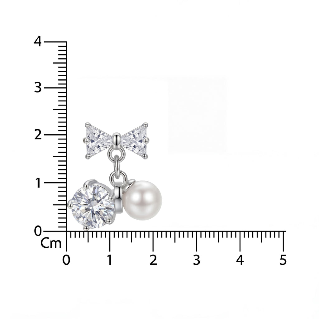 Korean  Blossom Bows Clip On Earrings : YUFSER337