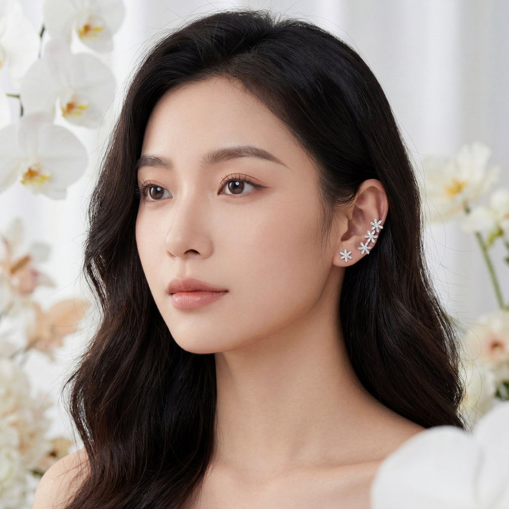 Korean Frozen Galaxy Ear Climber : YUFSER370
