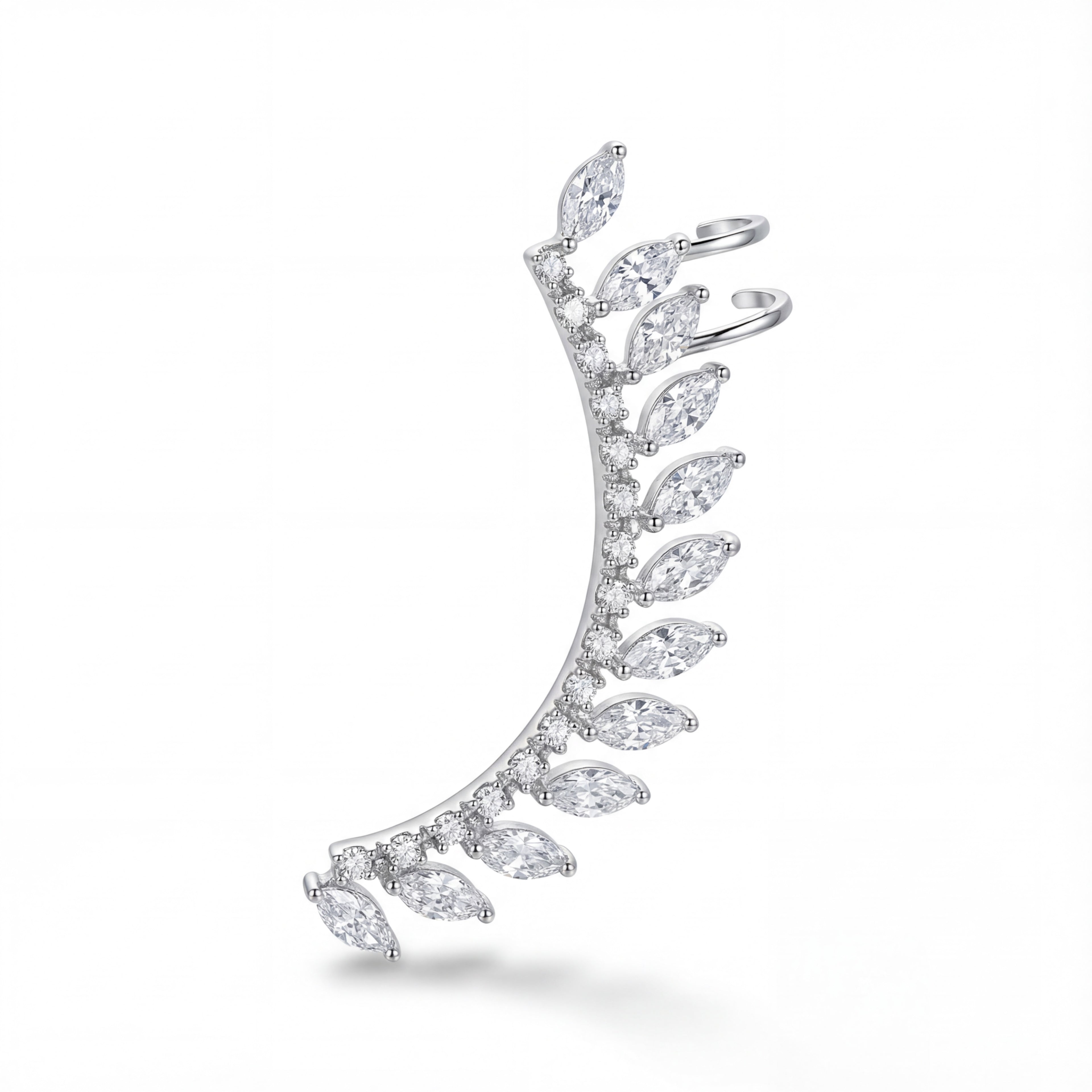 Korean Marquise Cluster Ear Climber : YUFSER371