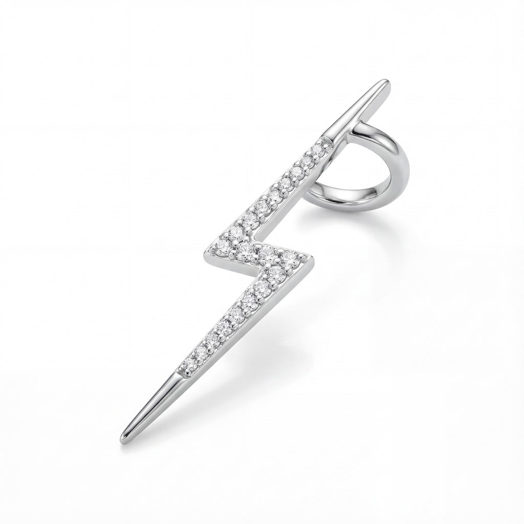Korean Pavé Lightning Bolt Cuff : YUFSER378