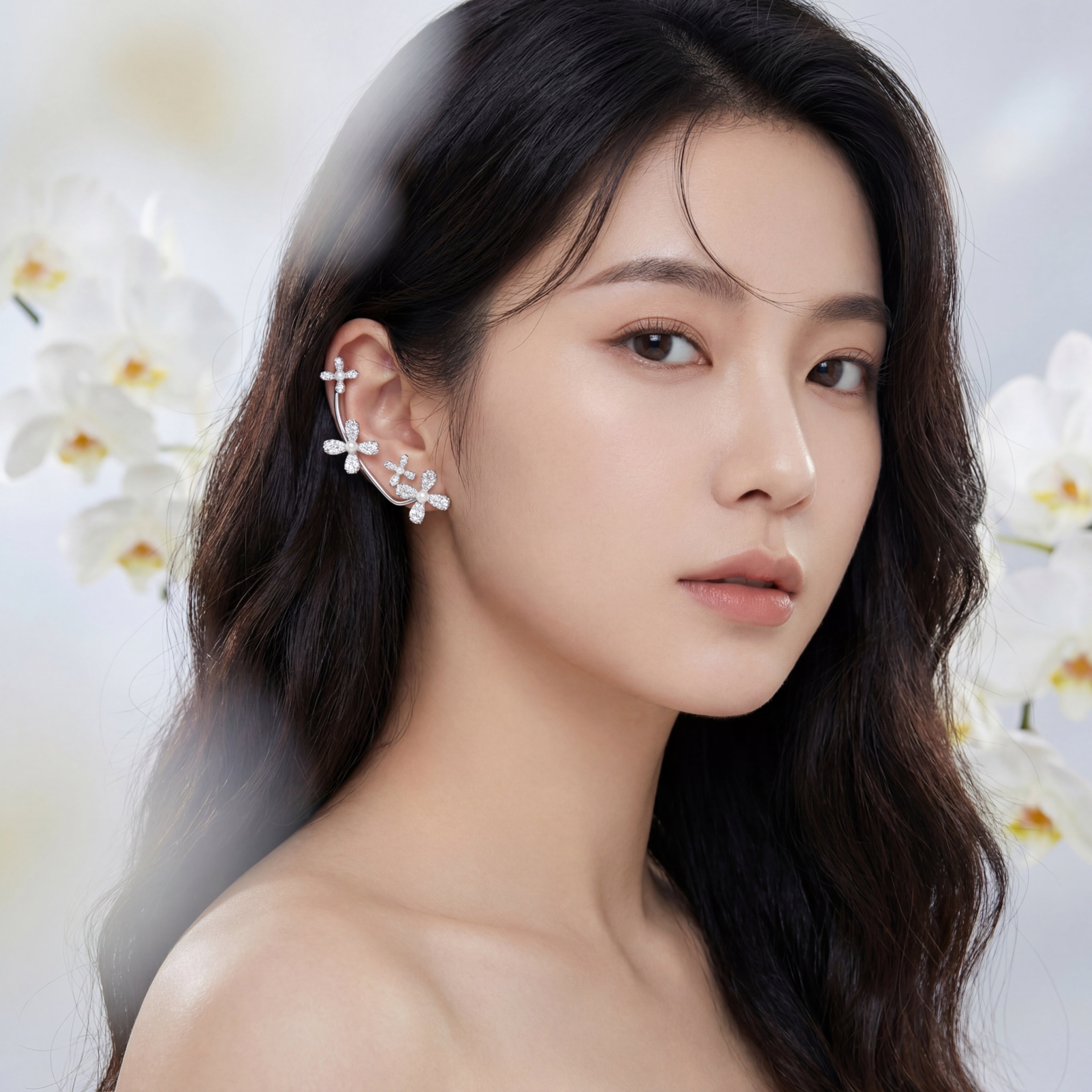 Korean Flora & Dewdrop Pearl Garden Wrap : YUFSER374