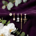 Korean Whimsical Wanderer Multi-Earring Set : YUFSER393