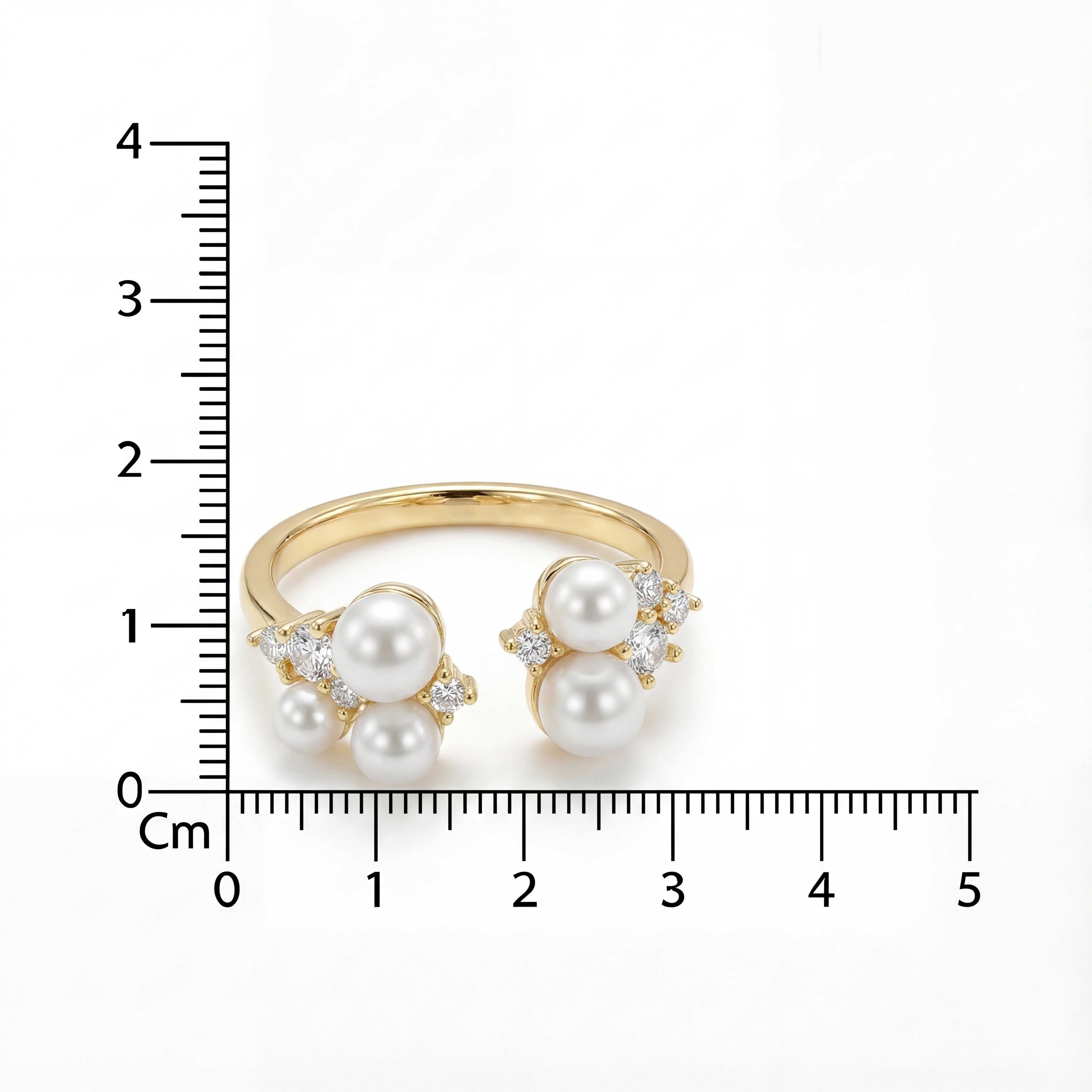 Korean Bloom Pearl Bypass Ring