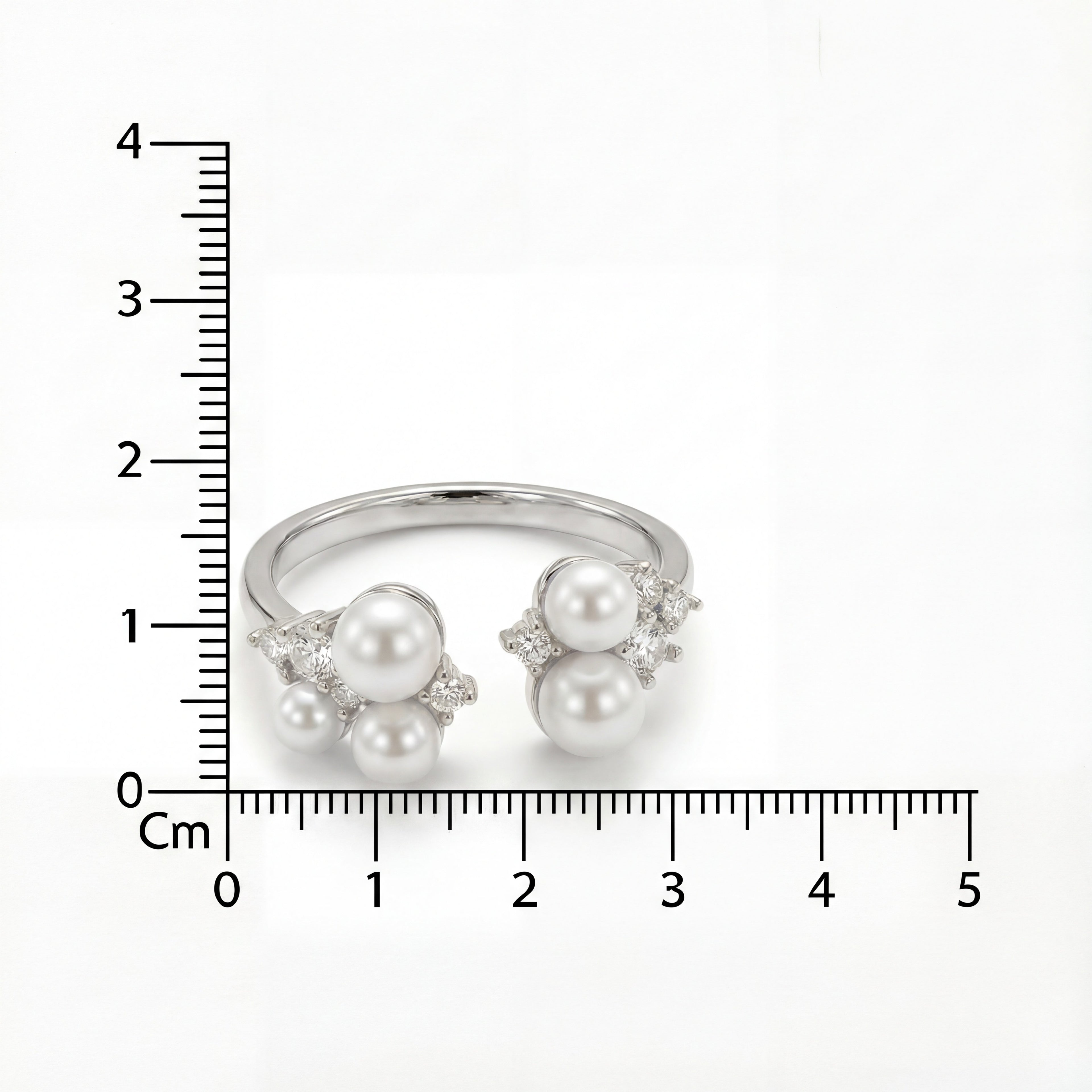 Korean Bloom Pearl Bypass Ring
