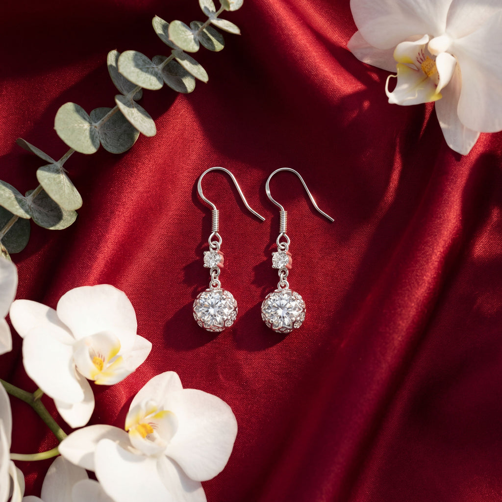 Korean Starlight Tiered Drop Earrings