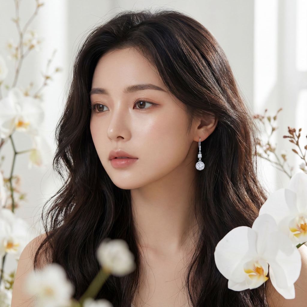 Korean Starlight Tiered Drop Earrings