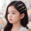 Korean Midnight Gala Crystal & Pearl 3 Piece Pin Set