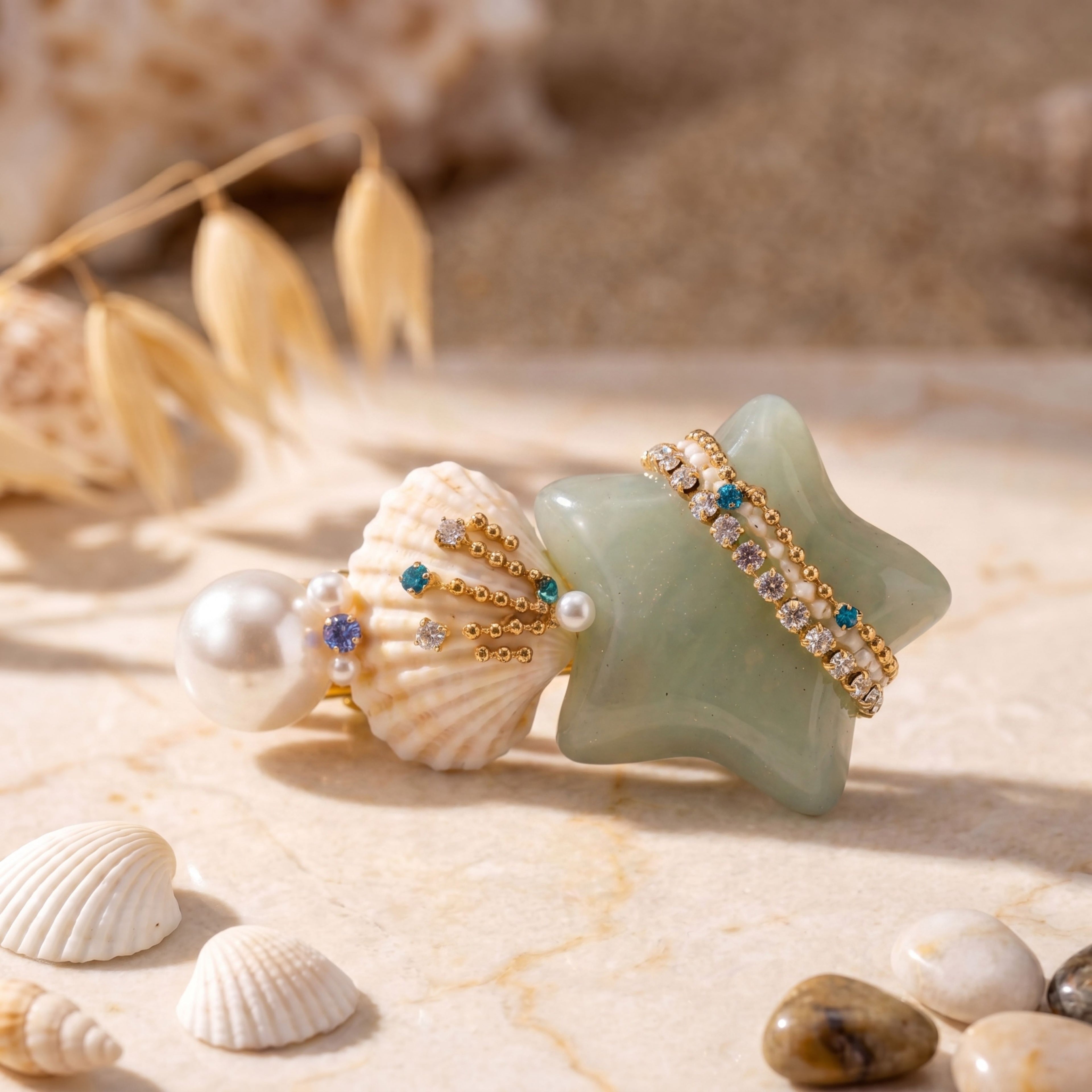 Mermaid'S Star & Shell Clip : YUFSHR219
