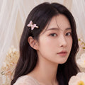 Pink Organza Butterfly Barrette : YUFSHR220