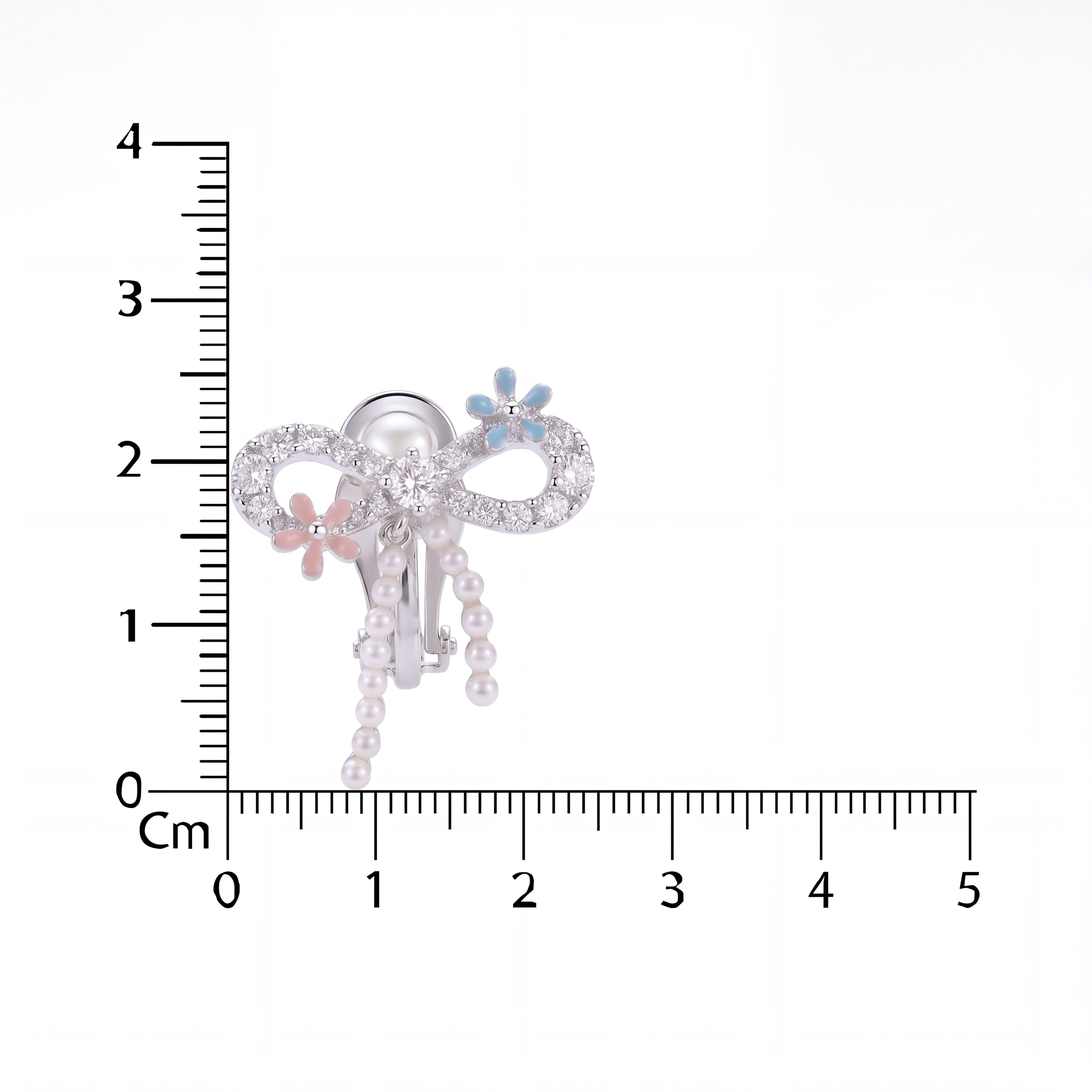 Korean Fairy Dust, Bow Ear Clip-Ons