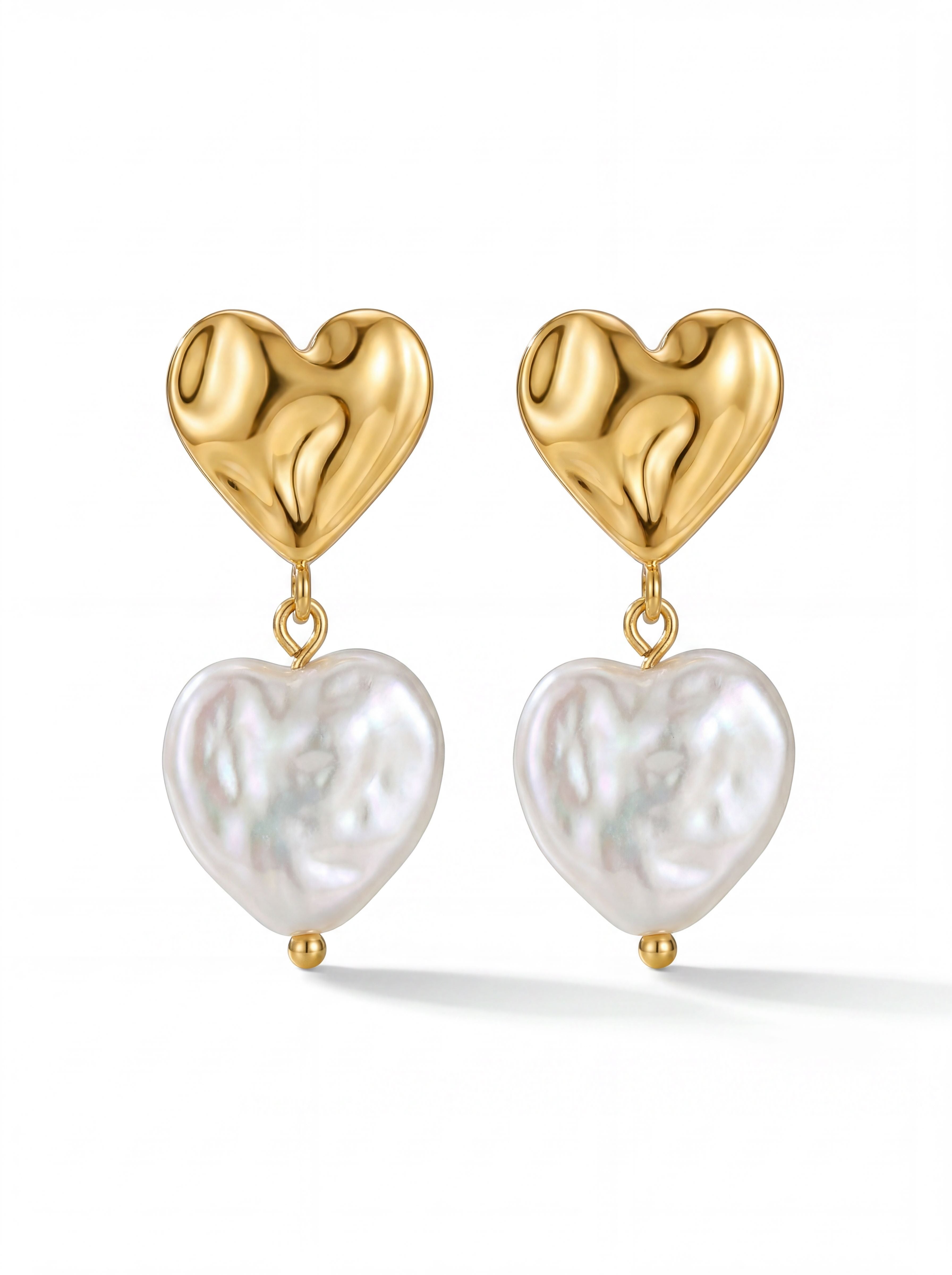Korean Amour Baroque Pearl Drop Earrings : YUFSER409