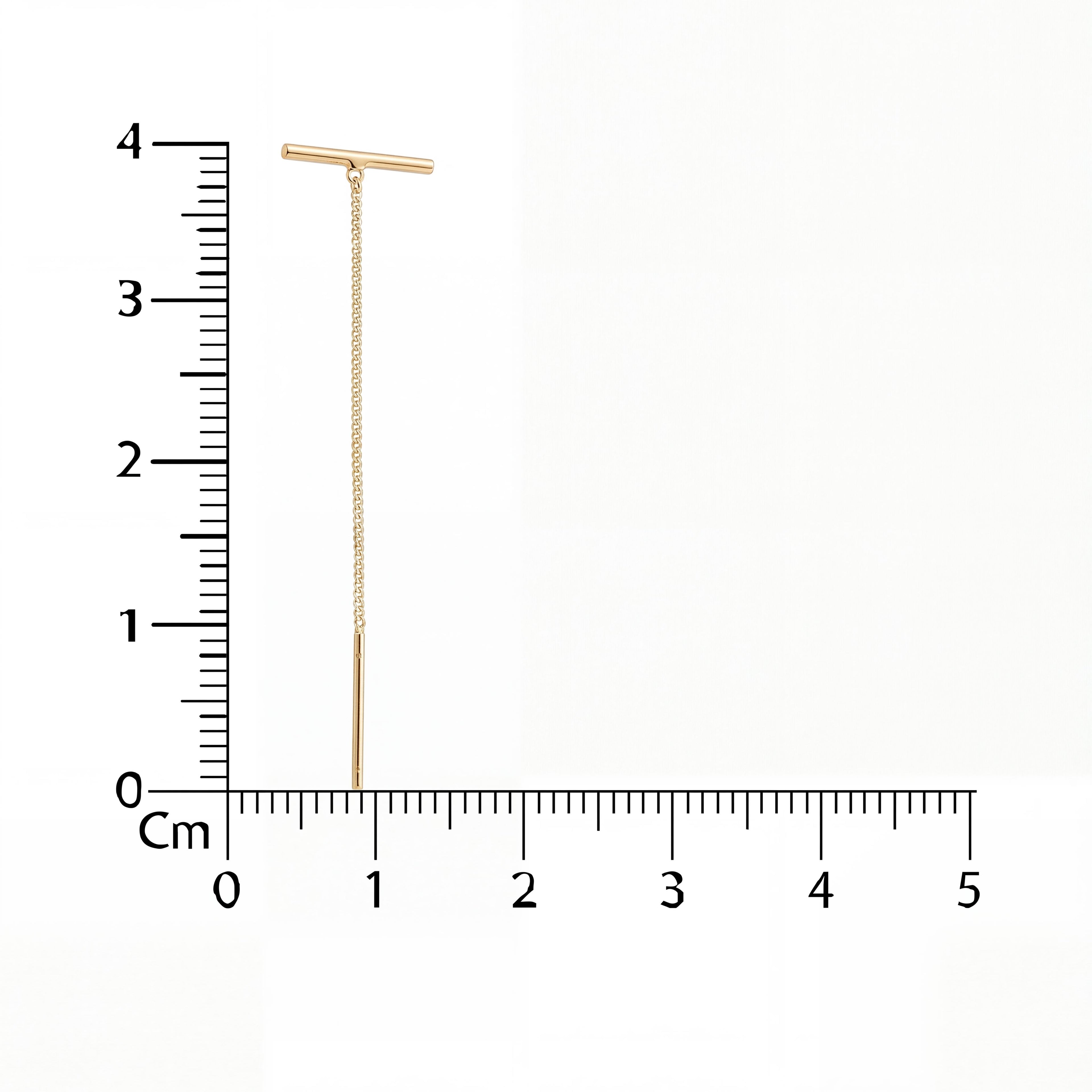 Korean Parallel Gold Threader Earrings