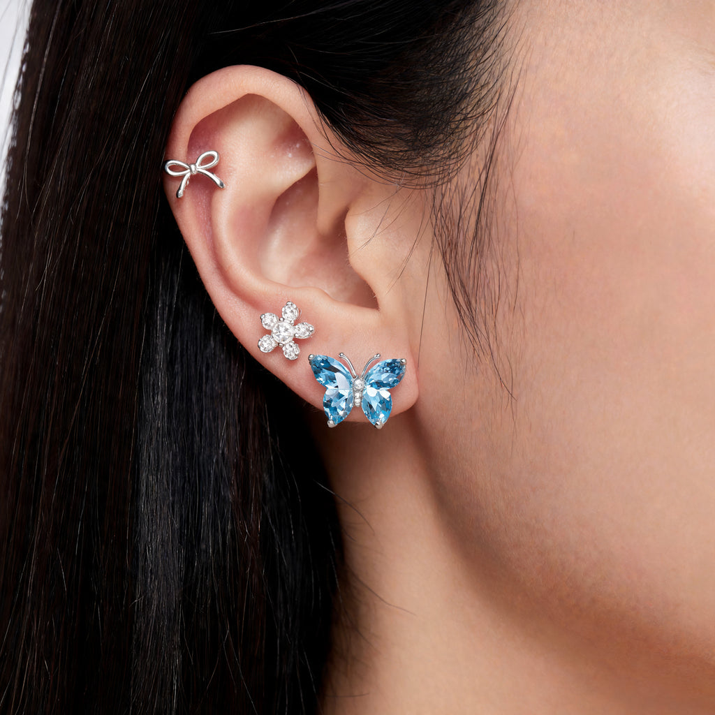 Korean Azure Meadow Earring Set