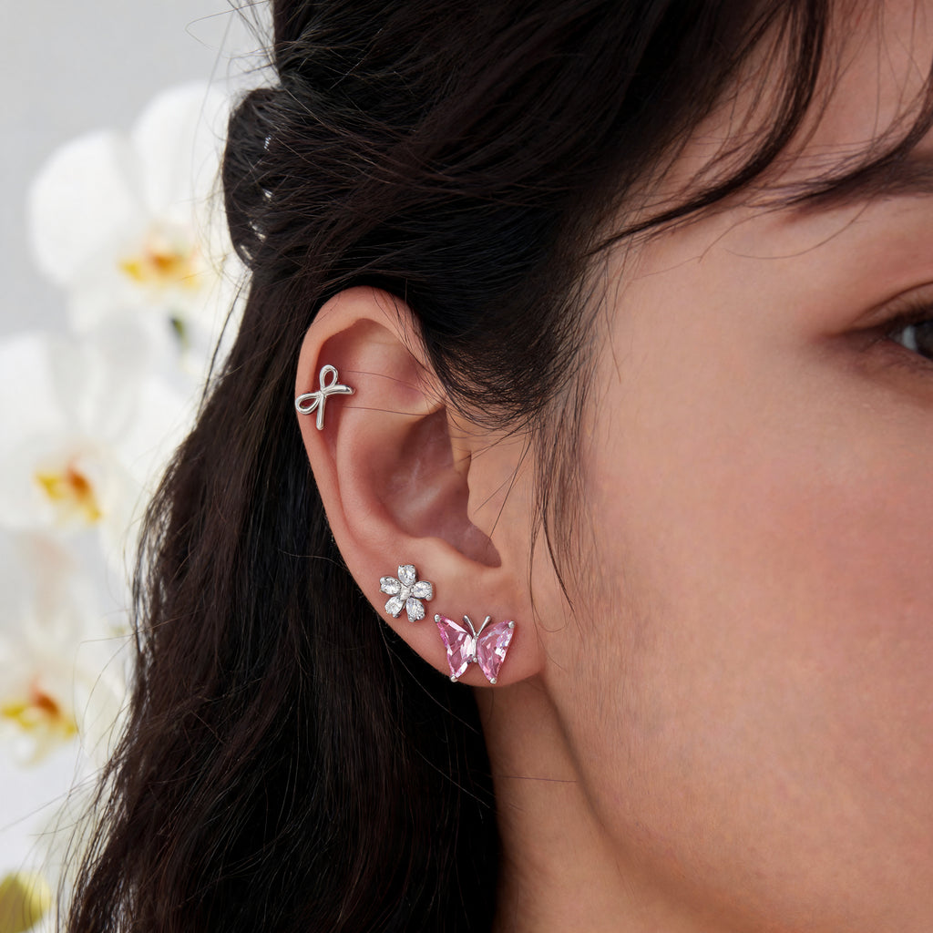 Korean Azure Meadow Earring Set